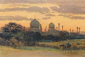 Sunset Behind the Ibrahim Roza, Bijapur by Alexander Henry Hallam Murray