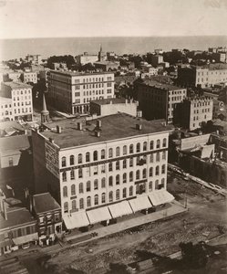 View east-southeast from the cupola of the courthouse in Chicago
