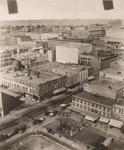 View northeast from the cupola of the courthouse in Chicago, 1858