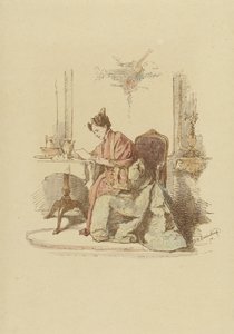 Woman Reading a Letter at a Table by Alexander Hugo Bakker Korff