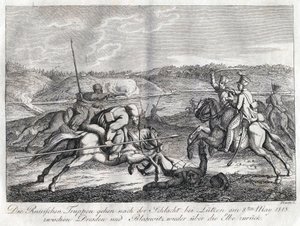Russian Troops Go After the Battle of Lutzen Back Across the Elbe