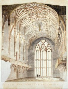 Interior of New York University Chapel by Alexander Jackson (attr. to) Davis