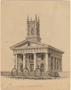 Jewish Synagogue, N.Y. by Alexander Jackson Davis