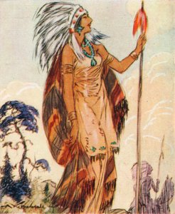 Pocahontas, Daughter of Native American Chief Who Saved John Smith