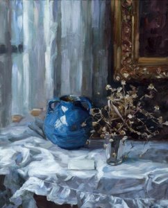 A. Koester, Still Life with Blue Vase