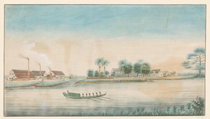 View of the Sugar Plantation Catharina Sophia from the Water