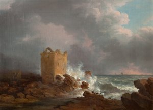 Broughty Castle During a Storm