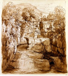 The Bracklinn Falls, Perthshire by Alexander Nasmyth