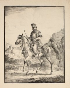 Persian on Horseback by Alexander Orlowski