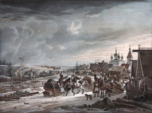 Winter by Alexander Osipovich Orlowski