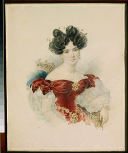 Portrait of Princess Natalia Viktorovna Kotchoubei by Alexander Pavlovich Briullov