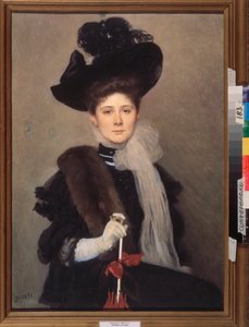 Portrait of the Artist Lyubov Gaush (1877-1943) by Alexander Petrovich Sokolov