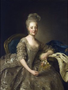 Portrait of Hedwig Elisabeth Charlotte of Holstein Gottorp by Alexander Roslin