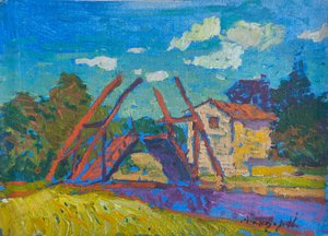 Vibrant Canal Bridge