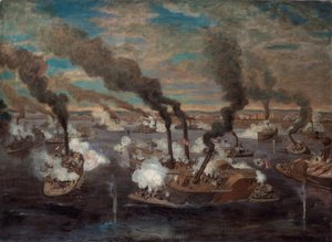 Great Naval Battle at Memphis, Tennessee by Alexander Simplot