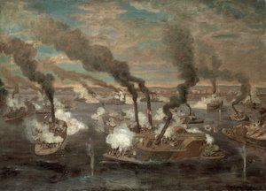 Great Naval Battle of Memphis, Tennessee on 6th June, 1862 by Alexander Simplot