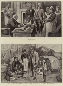 The Census in the West End, taking the Tale of his Household, the Census in Humble Life, an Enumerator in a Gypsy Encampment by Alexander Stuart Boyd