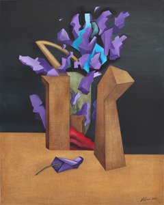 Purple Geometric Explosion