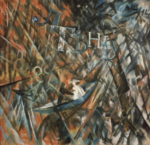 Rayonist composition. Idleness and shadow by Alexander Vasilyevich Shevchenko
