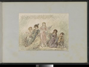 Landscape with Four Girls and a Boy