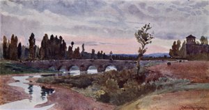 Bridge at Leon by Alexander Wallace Rimington