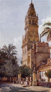 The Court of Oranges, Mosque of Cordova by Alexander Wallace Rimington