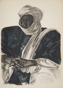 Mohamed Salek, known as Doud Moura, Sultan of Ouadai (Fort Lamy), from Dessins et Peintures d