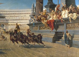The Chariot Race, c.1882 (detail)