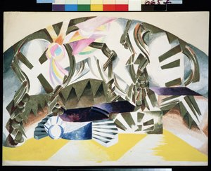 Stage Design for the play Romeo and Juliet by William Shakespeare by Alexandra Alexandrowna Exter