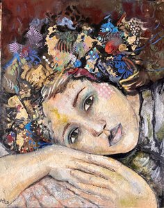 Dreamy Floral Woman by Alexandra Higgins
