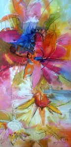 Vibrant Abstract Blooms by Alexandra Higgins