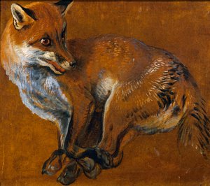 Fox with Legs Tied by Alexandre Francois Desportes