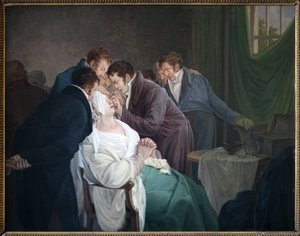 The Operation of the Cataract by Baron Guillaume Dupuytren. Painting by Alexandre Jean Drahonet