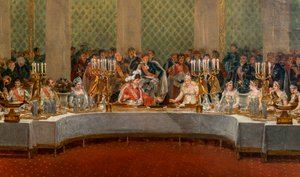 The Banquet for the Marriage of Napoleon Bonaparte and Marie-Louise de Habsburg-Lorraine (detail) by Alexandre Dufay