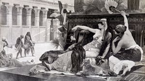 Cleopatra trying poisons on his subjects