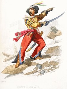 The Welsh pirate Howell Davis, mid 19th century