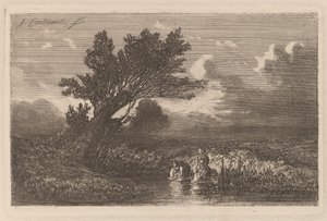 Laundresses by Alexandre Calame