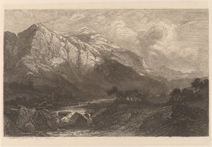 Mountain Stream by Alexandre Calame