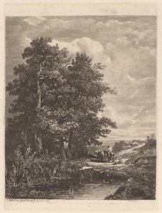 Riders by a Pond