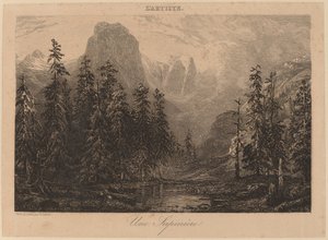 A Pine Forest by Alexandre Calame