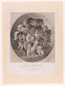 Group Portrait of 29 Artists by Alexandre Clément