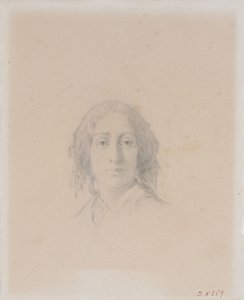 Portrait of George Sand by Alexandre Damien Manceau