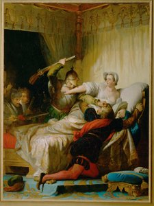 Scene of the Massacre of Saint Bartholomew in the Bedroom of the Queen of Navarre by Alexandre Evariste Fragonard