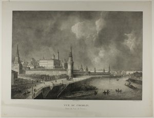 View of the Kremlin from the Stone Bridge by Alexandre Evariste Fragonard