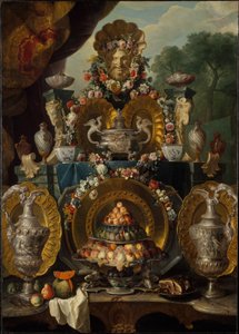 Still Life with Silver by Alexandre Francois Desportes