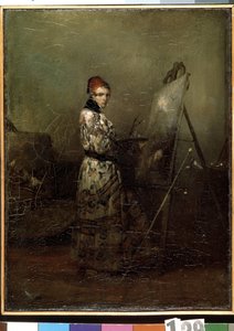 Self-portrait by Alexandre Gabriel Decamps
