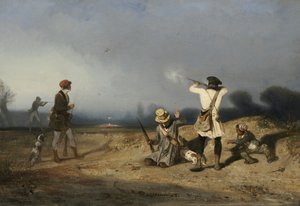 Bird Hunting by Alexandre Gabriel Decamps