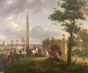 Meeting between Napoleon I (1769-1821) and Pope Pius VII (1742-1823) in the Forest of Fontainebleau in 1804, 1808