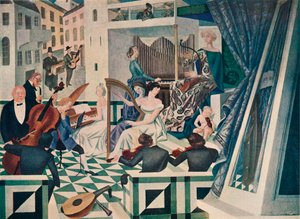 (Detail) of Mural Decoration in a Concert-Room in a Private House, 1927