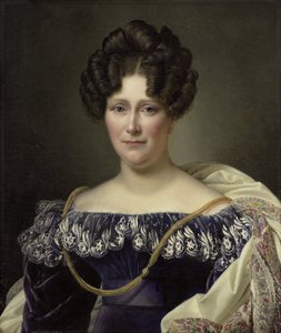 Johanna Henriette Engelen (1789-1878), second Wife of Daniel Francis Schas by Alexandre Jean Dubois Drahonet (signed by artist)